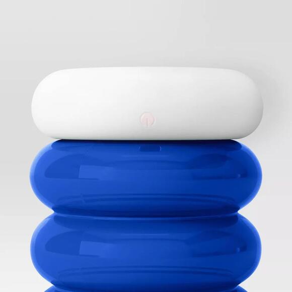 Room Essentials Cordless Storage Table Lamp w/ Rechargeable Battery, Blue - Picture 3 of 8